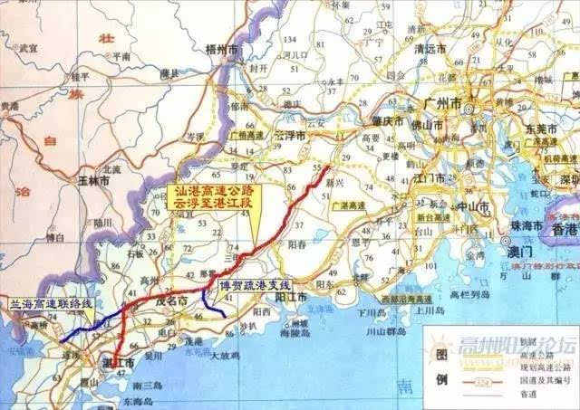 有专家表示,汕湛高速公路的建成,将加快推进新兴融入珠三角发达地区的