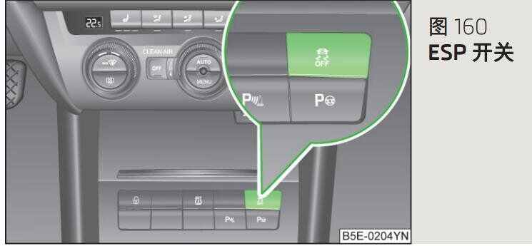 斯柯达明锐esp怎么开启,明锐esp按键在哪里