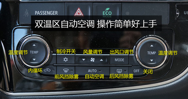三菱欧蓝德空调怎么除雾,欧蓝德空调除雾按钮图解